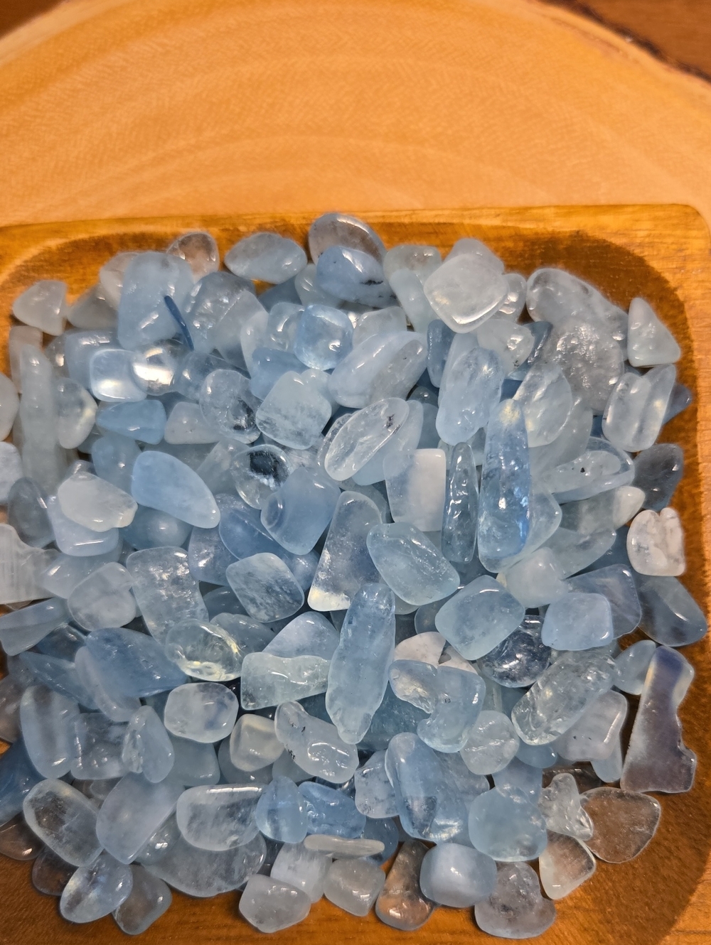 Light Blue Tumbled Aquamarine Gemstone